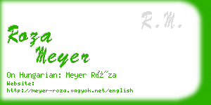 roza meyer business card